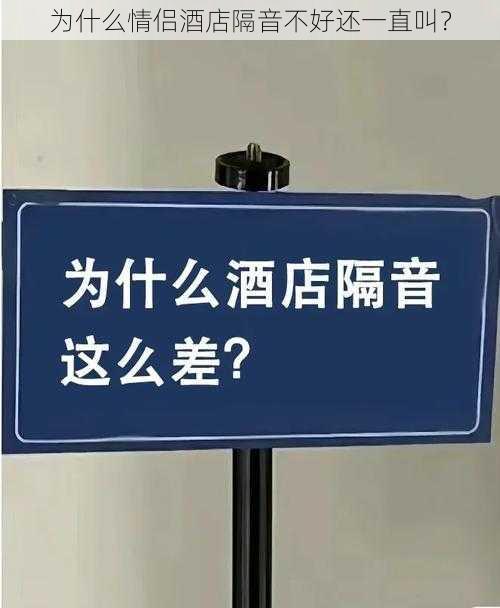 为什么情侣酒店隔音不好还一直叫？