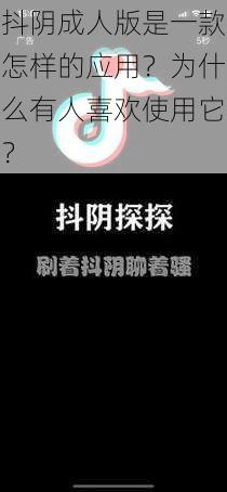 抖阴成人版是一款怎样的应用？为什么有人喜欢使用它？