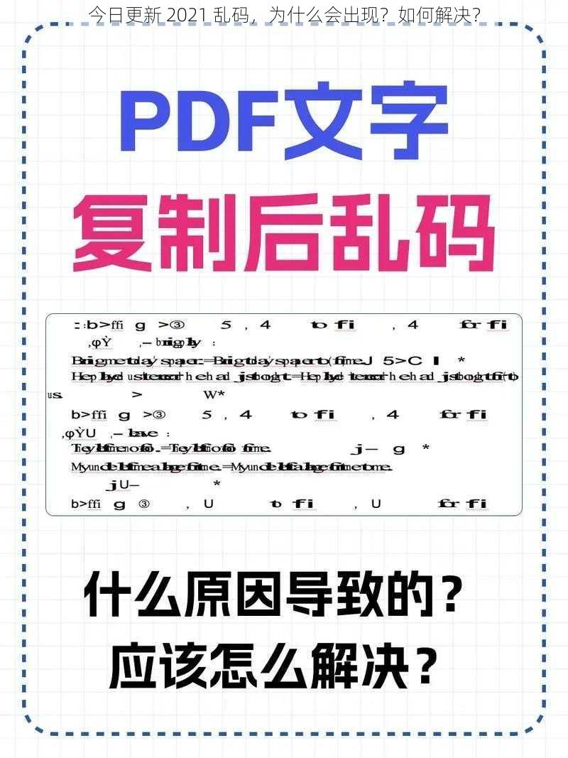 今日更新 2021 乱码，为什么会出现？如何解决？