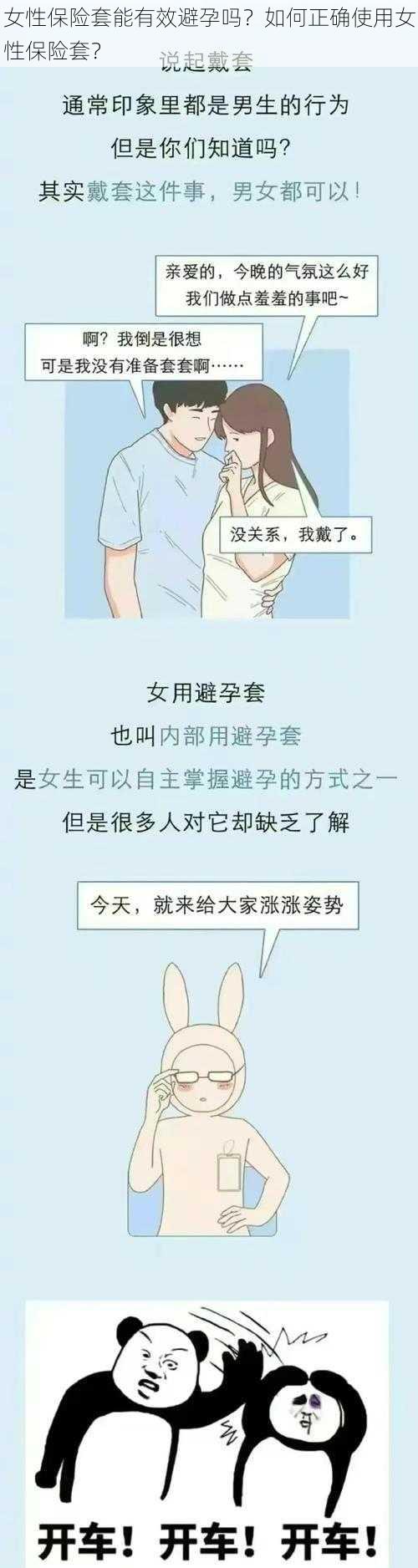 女性保险套能有效避孕吗？如何正确使用女性保险套？