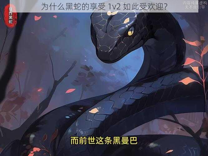 为什么黑蛇的享受 1v2 如此受欢迎？