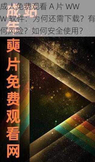 成人免费观看 A 片 WWW 软件：为何还需下载？有何风险？如何安全使用？