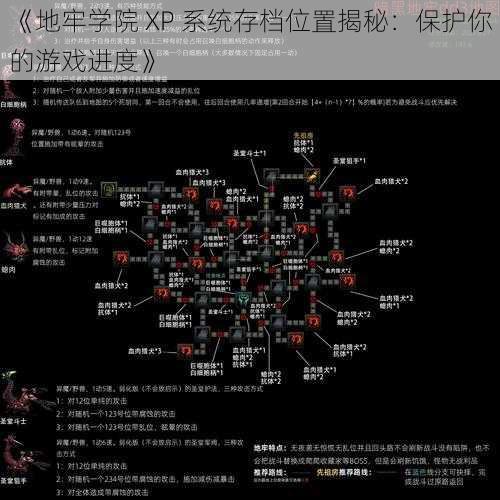 《地牢学院 XP 系统存档位置揭秘：保护你的游戏进度》