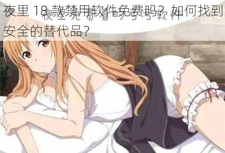 夜里 18 款禁用软件免费吗？如何找到安全的替代品？