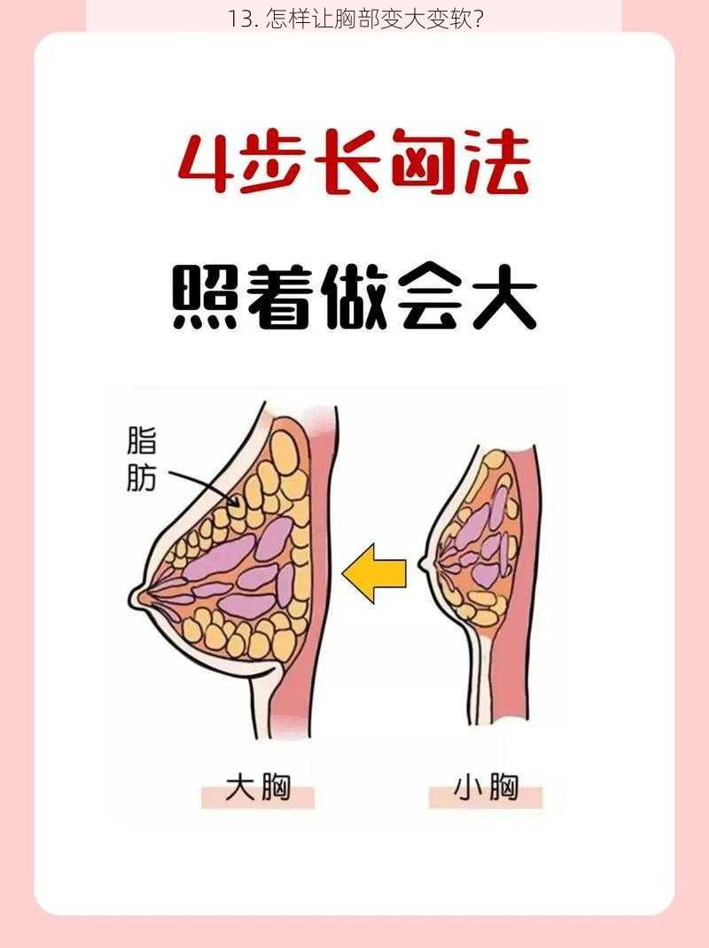 13. 怎样让胸部变大变软？