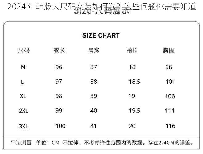 2024 年韩版大尺码女装如何选？这些问题你需要知道