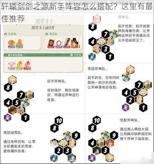 轩辕剑剑之源新手阵容怎么搭配？这里有最佳推荐