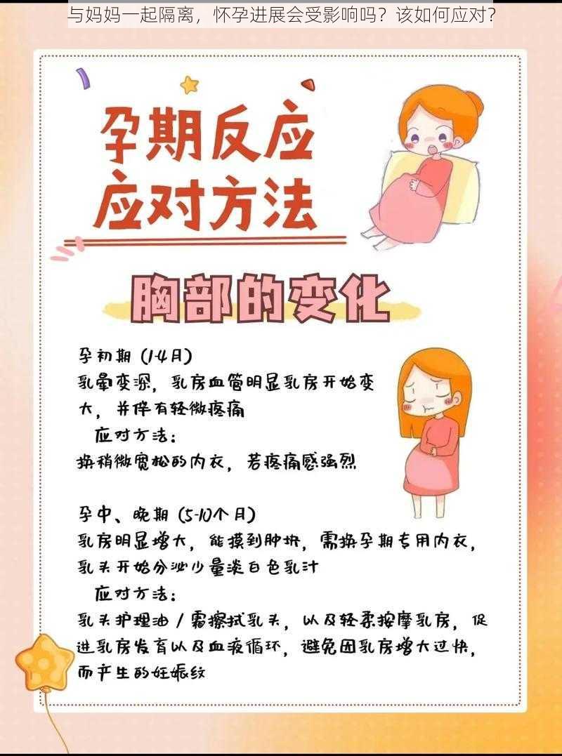 与妈妈一起隔离，怀孕进展会受影响吗？该如何应对？