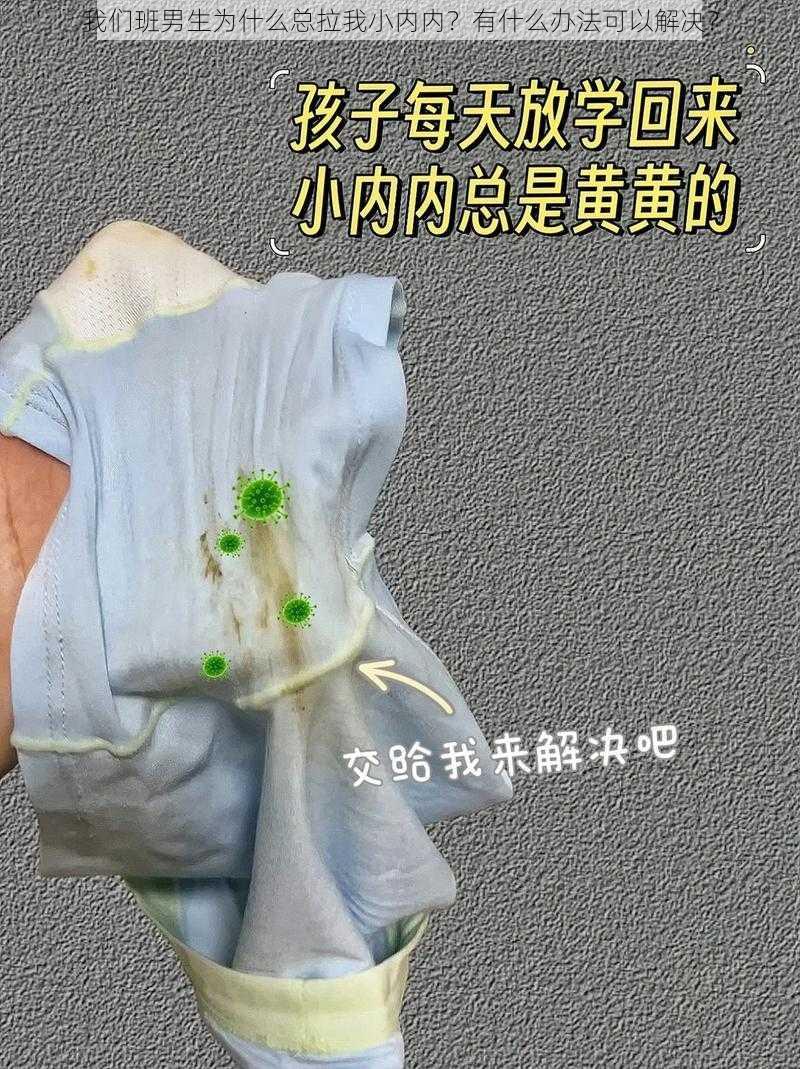 我们班男生为什么总拉我小内内？有什么办法可以解决？