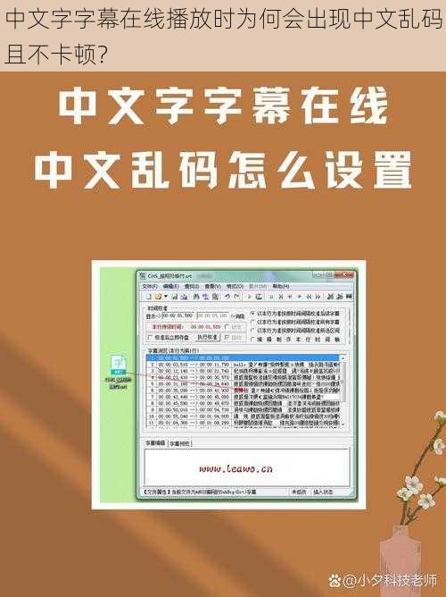 中文字字幕在线播放时为何会出现中文乱码且不卡顿？