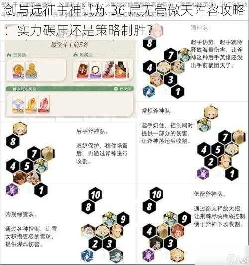 剑与远征主神试炼 36 层无骨傲天阵容攻略：实力碾压还是策略制胜？