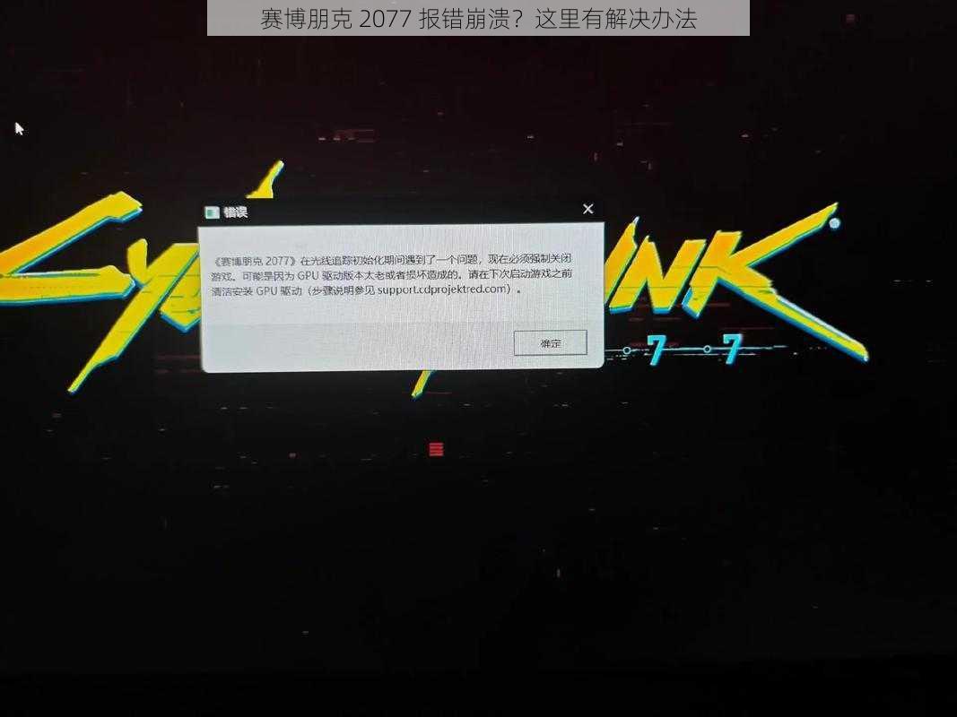 赛博朋克 2077 报错崩溃？这里有解决办法