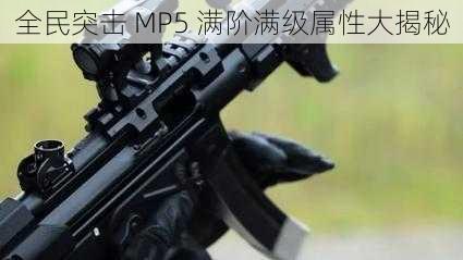 全民突击 MP5 满阶满级属性大揭秘