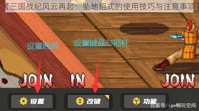 《三国战纪风云再起：坠地招式的使用技巧与注意事项》