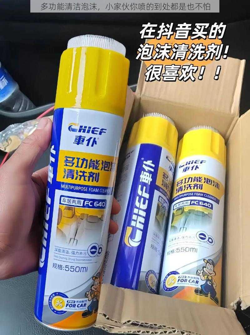 多功能清洁泡沫,小家伙你喷的到处都是也不怕